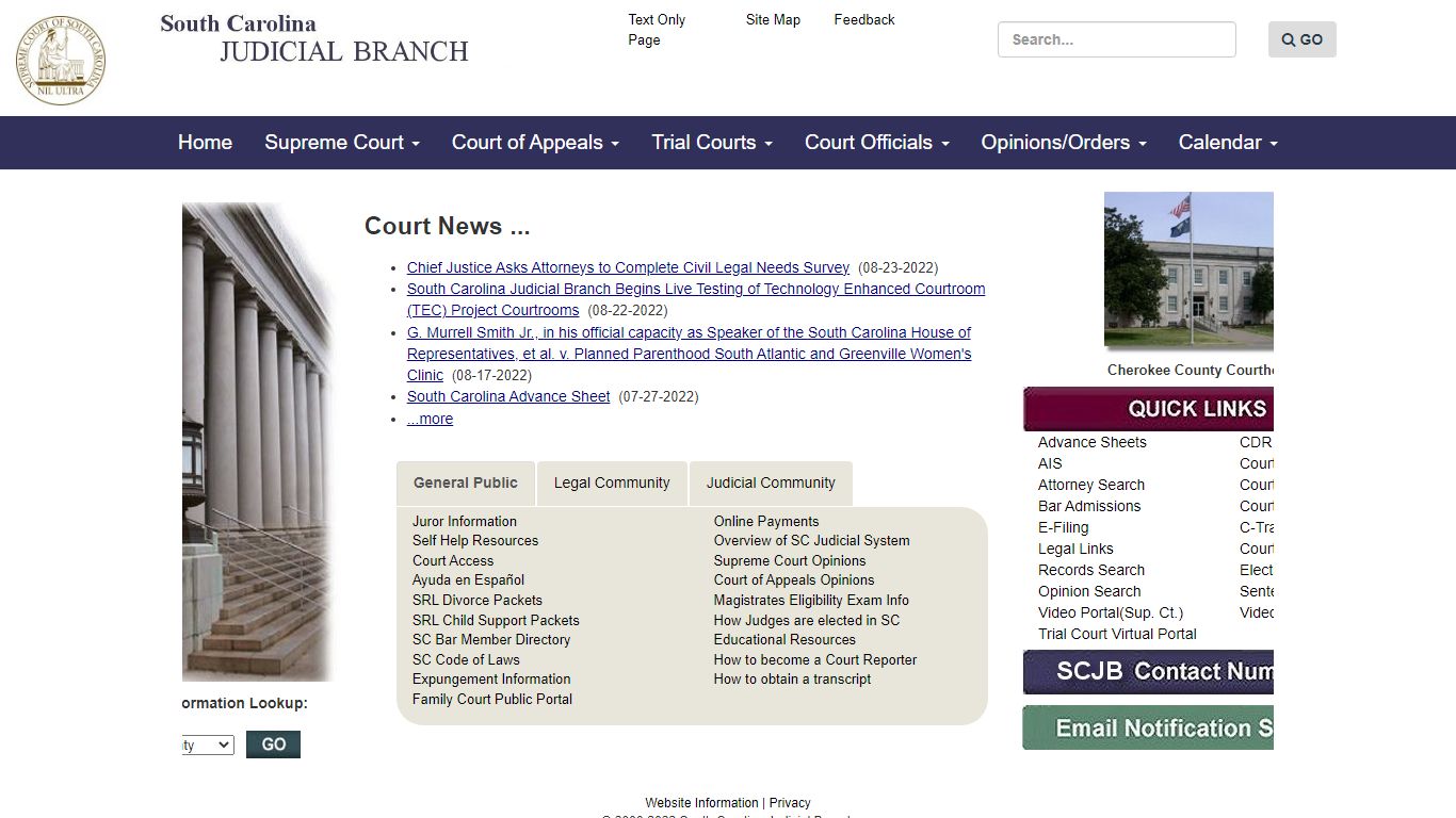 SC Judicial Branch - sccourts.org